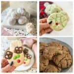 Easy Christmas Cookie Recipes with Few Ingredients collage