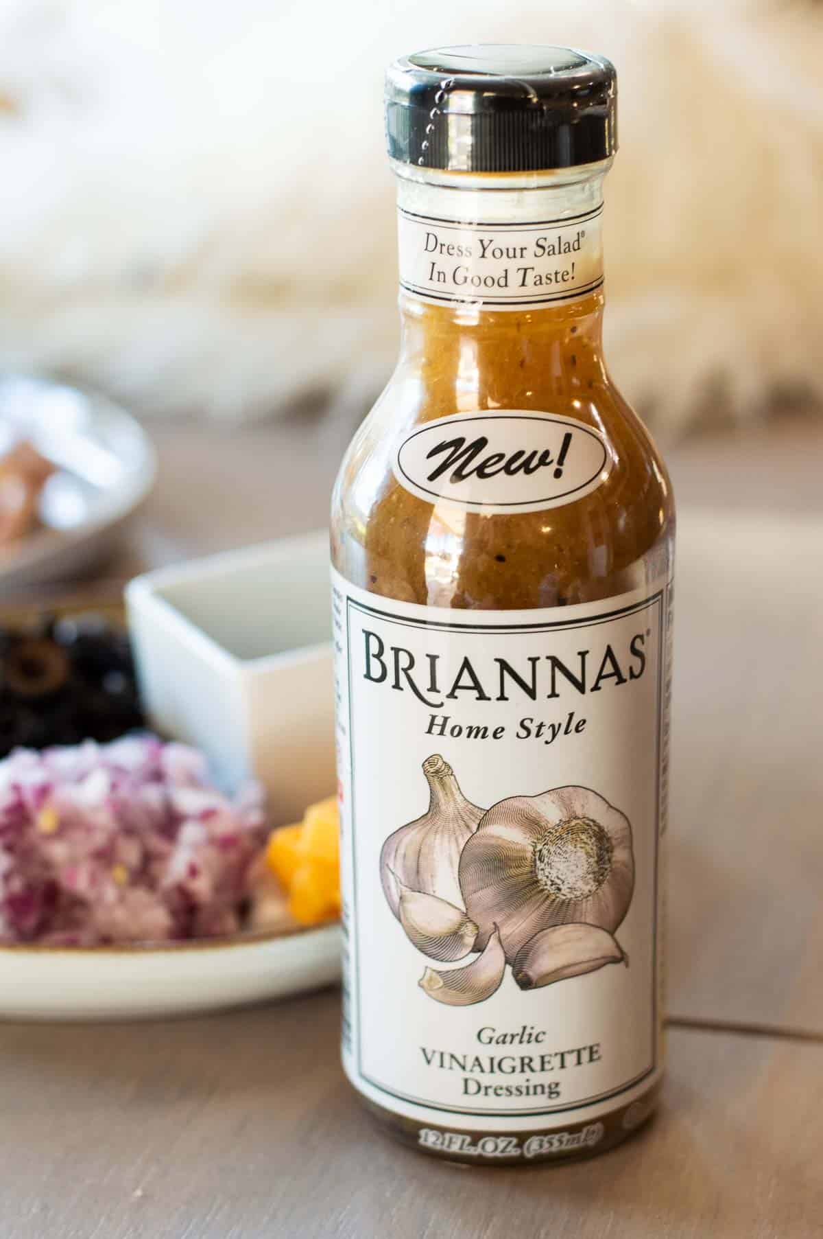 BRIANNAS Garlic Vinaigrette bottle