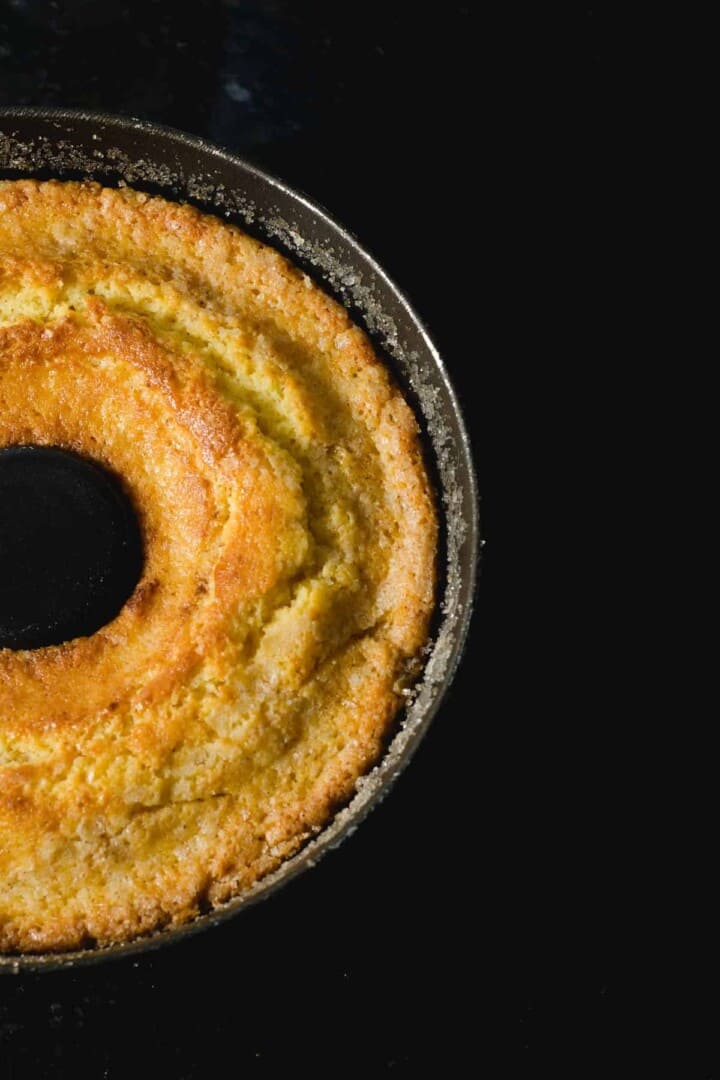 Cornbread in a bundt pan