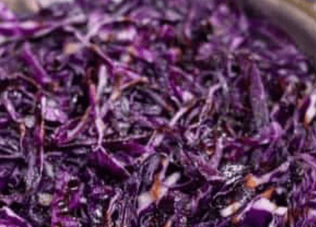 warm cabbage in a pan