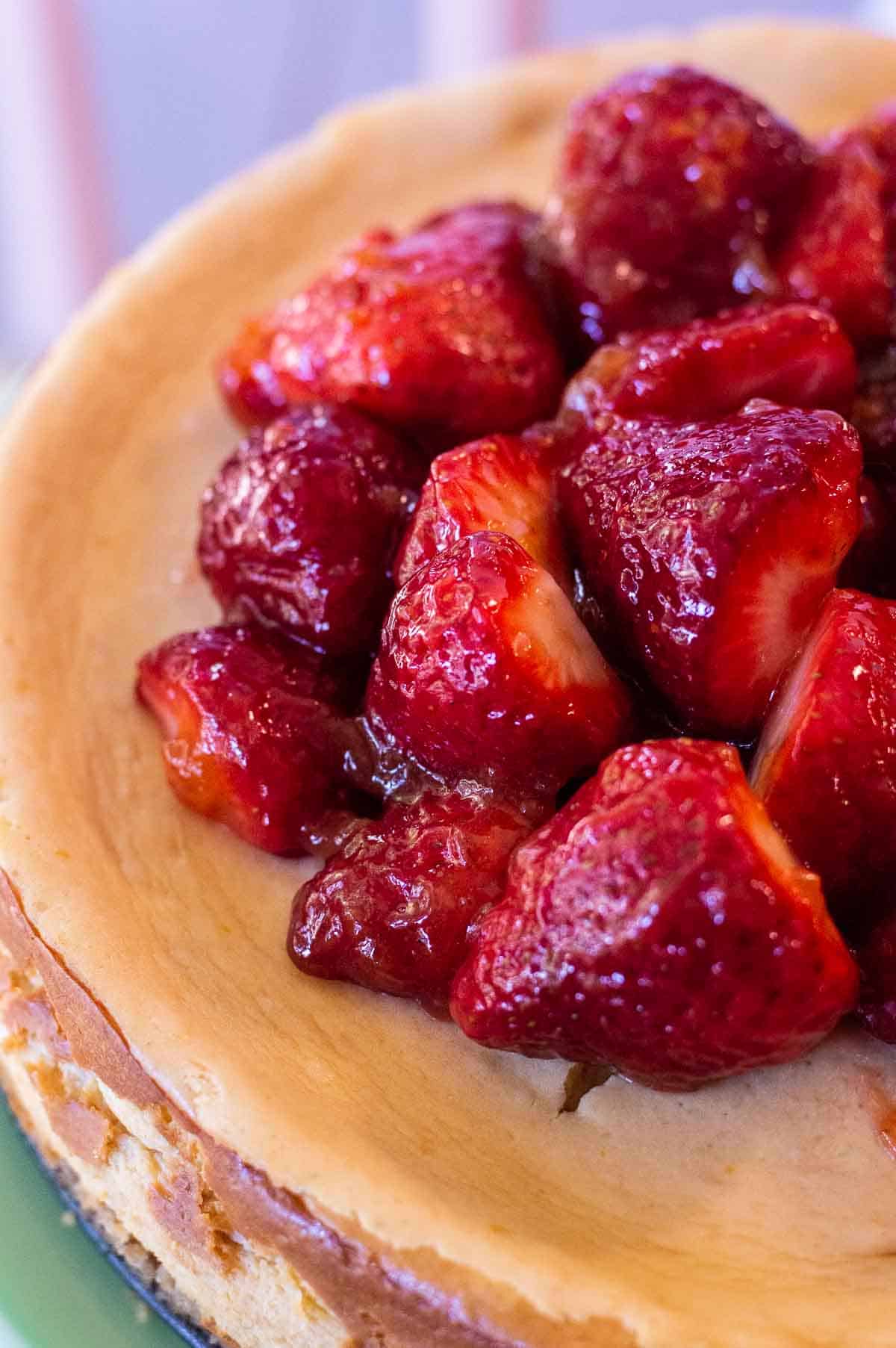 Strawberry Glaze on fresh strawberries