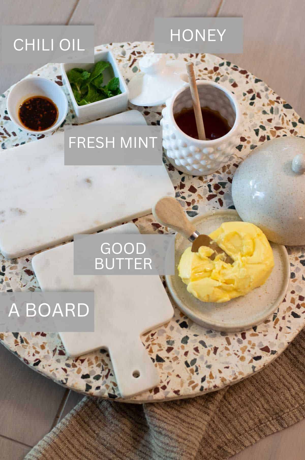 Viral Tik Tok Butter Board ingredients