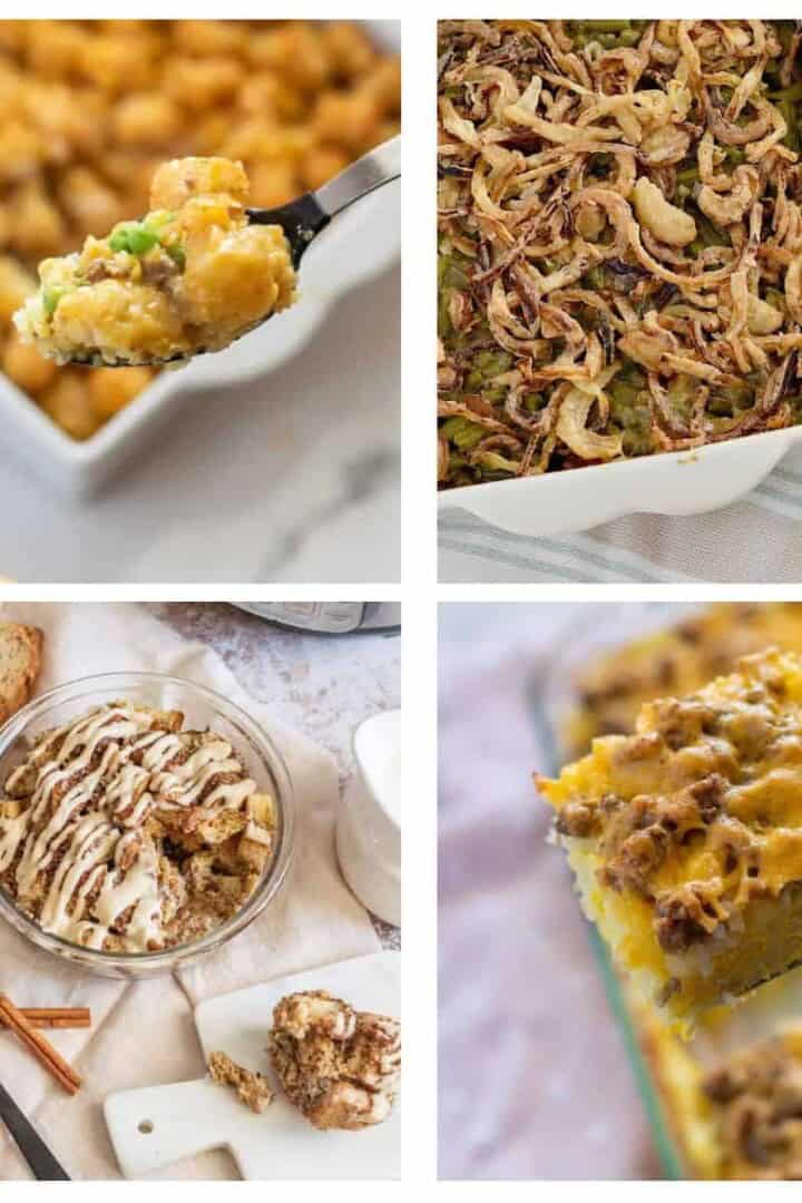 Gluten Free Casseroles in a collage