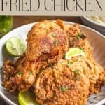 Gluten Free Fried Chicken Recipe pin