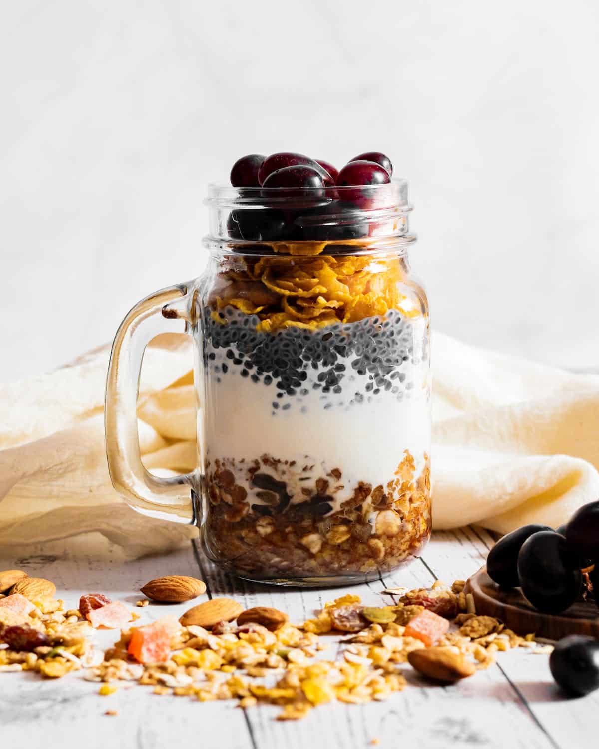 overnight muesli in a jar