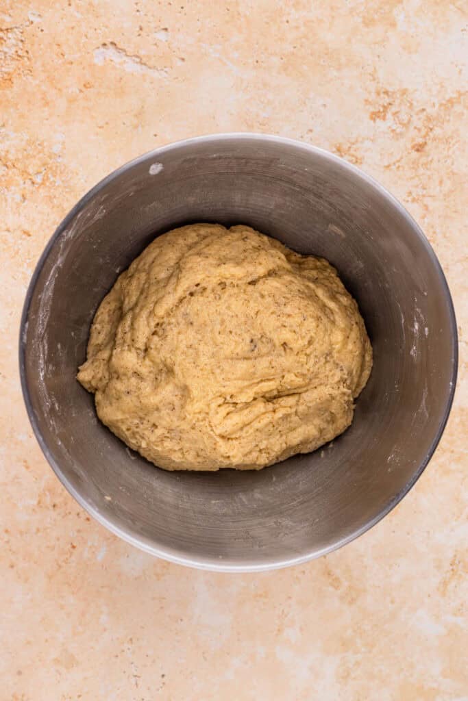 cinnamon rolls dough in a bowl