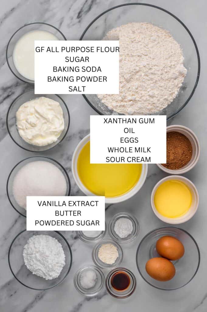 Gluten Free Donuts (Fried, Bakery Style) ingredients