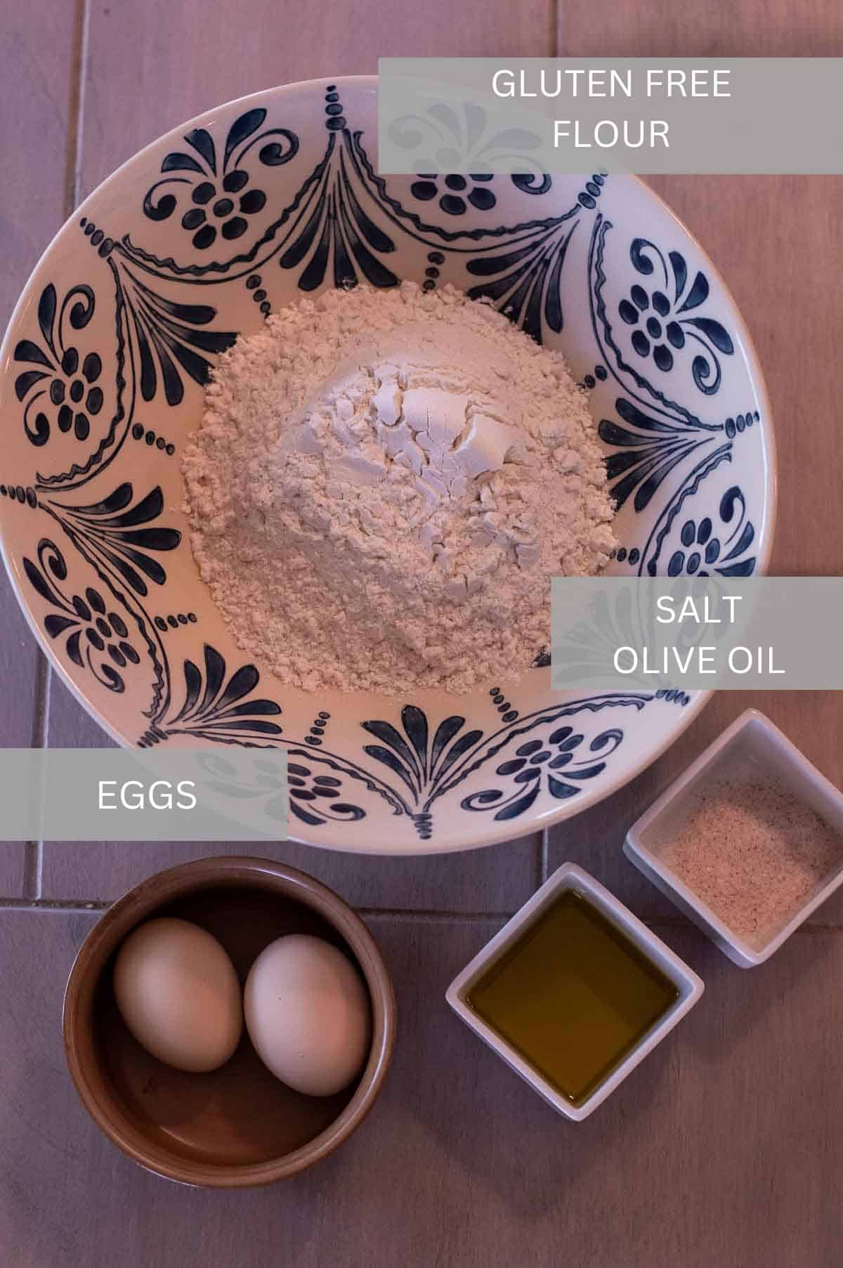 Gluten Free Egg Noodles ingredients