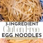 Gluten Free Egg Noodles pin