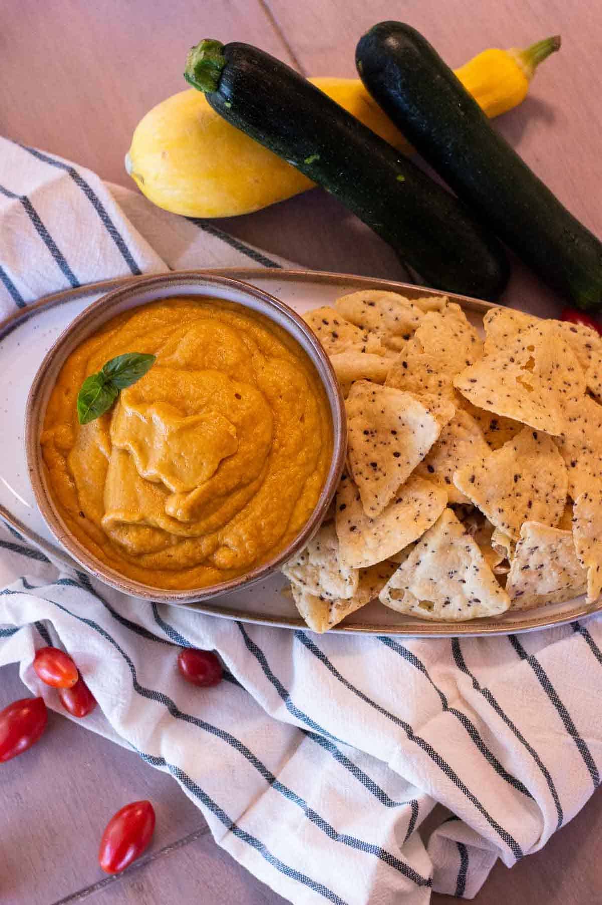 Instant Pot Vegan Queso in a bowl