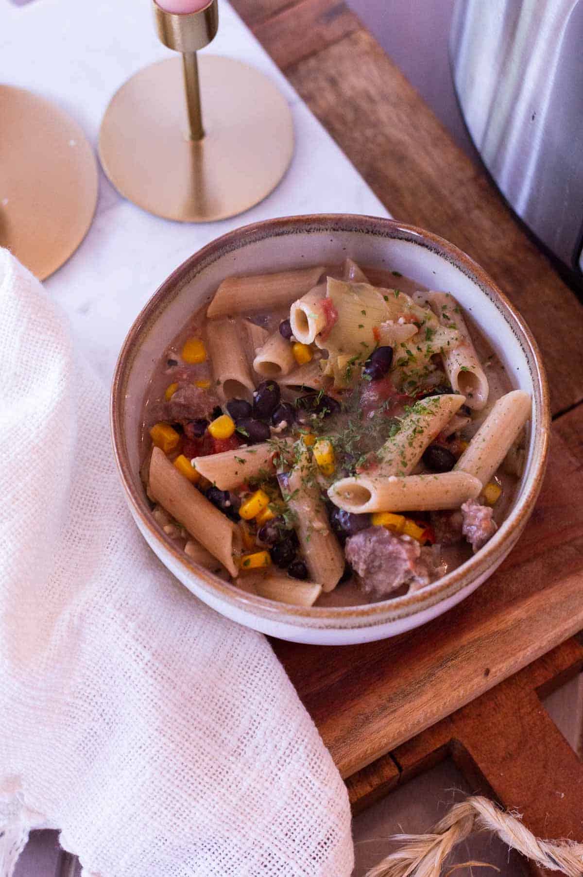 pasta in a bowl