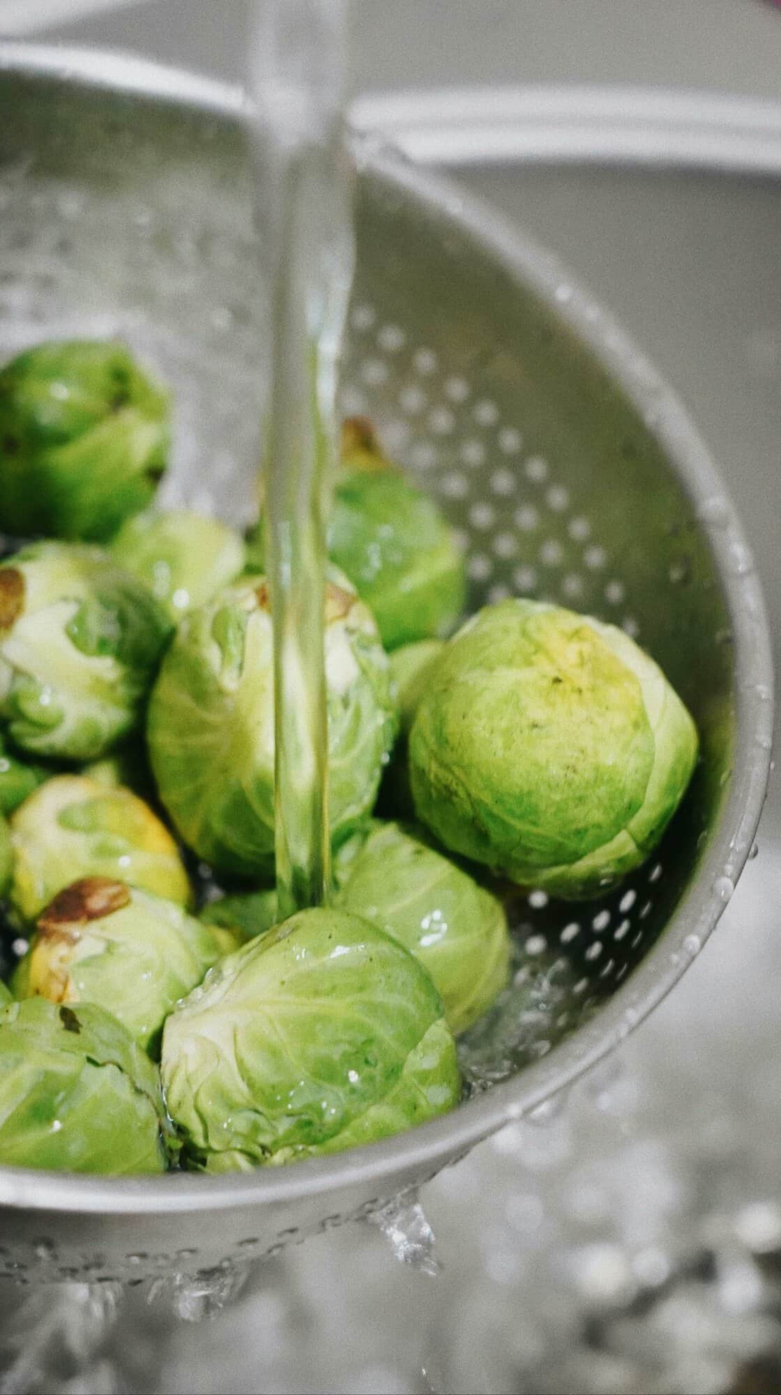 Are Brussels sprouts keto fresh in a colander