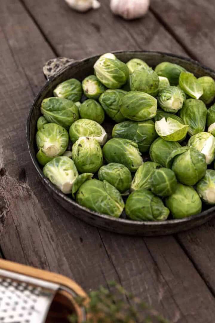 Are Brussels sprouts keto featured in a bowl