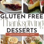 Gluten Free Thanksgiving Desserts Pin