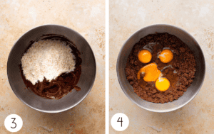 Step by step instructions for how to make gluten free brownies
