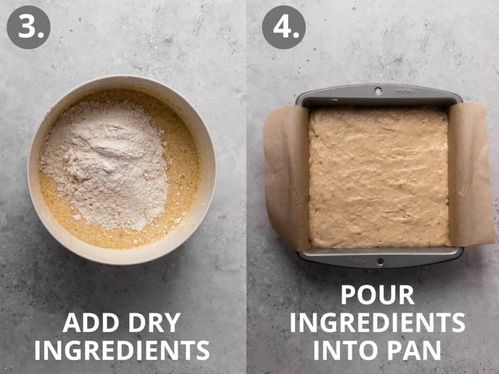 Gluten Free Banana Cake instructions