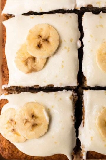Gluten Free Banana Cake sliced