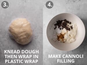 Gluten free cannoli step by step instructions