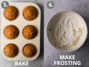 Gluten Free Carrot Cake Cupcakes step by step instructions