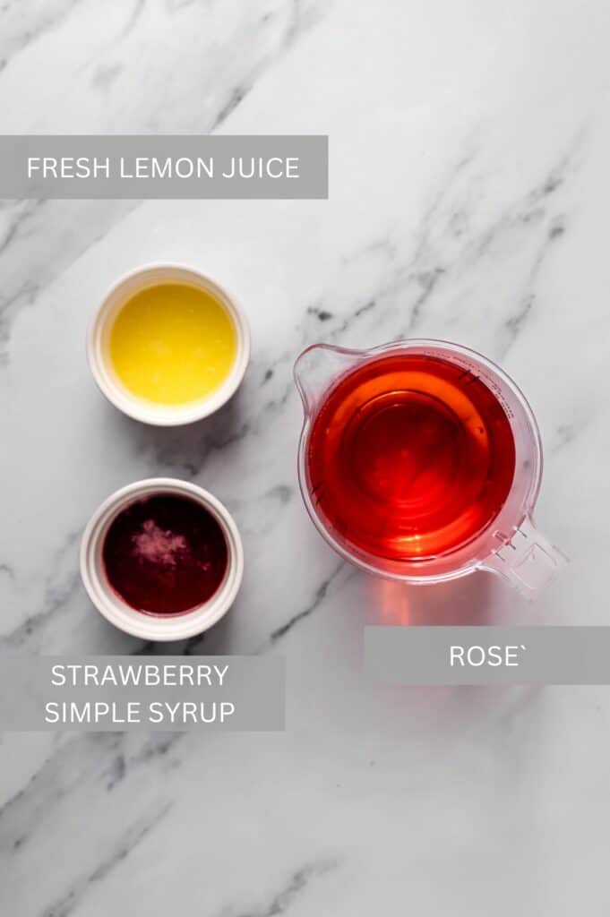 Frosé (Frozen Rosé Recipe) ingredients
