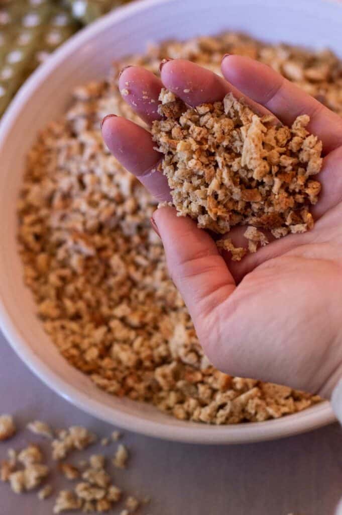 Gluten Free Breadcrumbs in a bowl