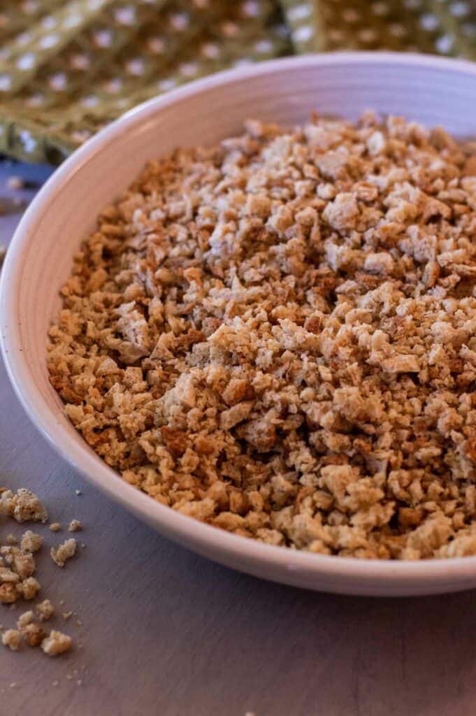 Gluten Free Breadcrumbs in a bowl