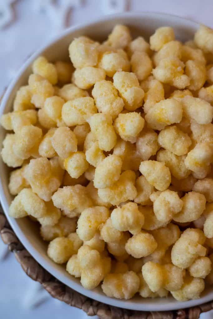 25-Minute Sugared Corn Pops Recipe in a white bowl