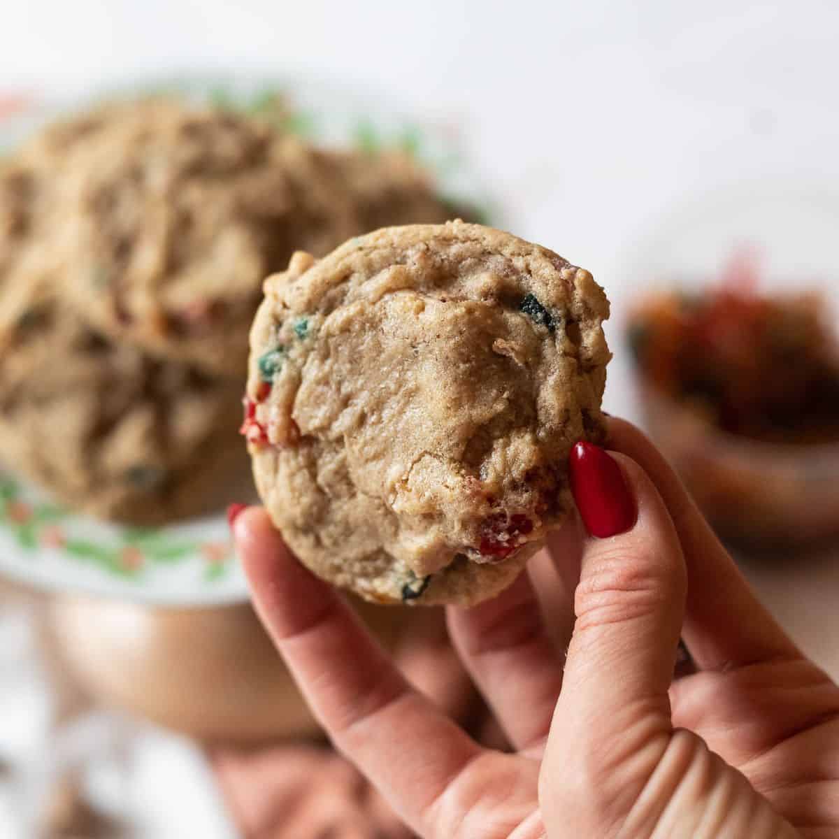 Soft and Chewy Gluten Free Fruitcake Cookies - This Vivacious Life