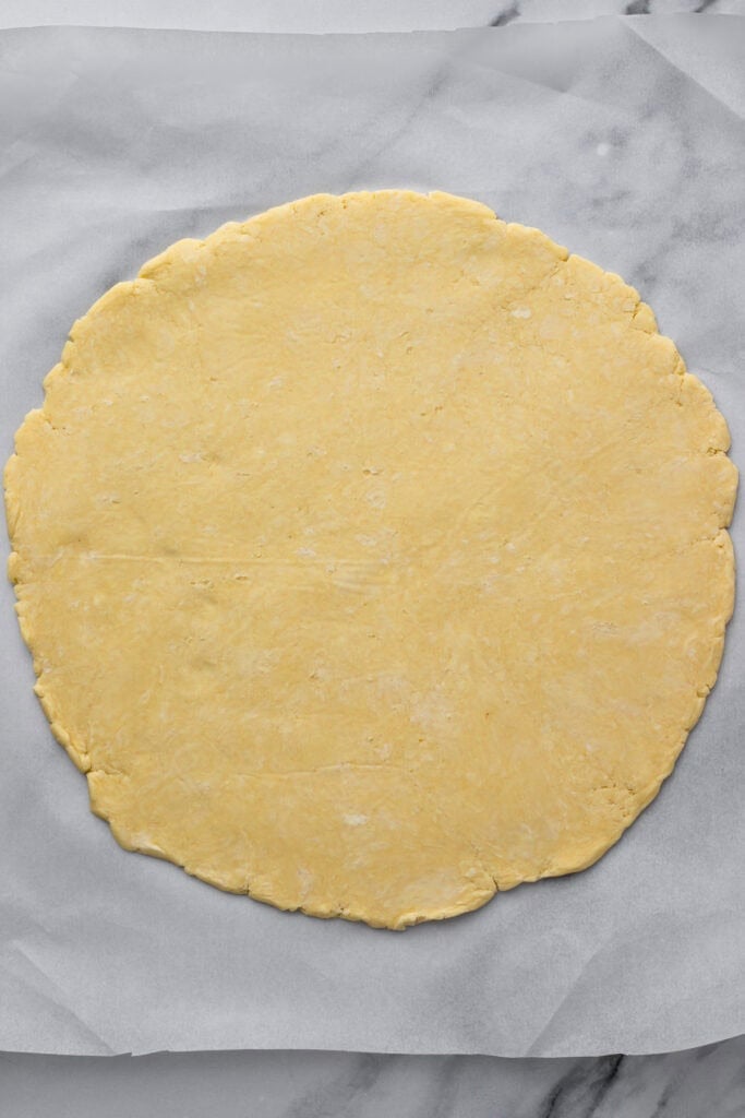 easy gluten free quiche unbaked pie crust rolled out