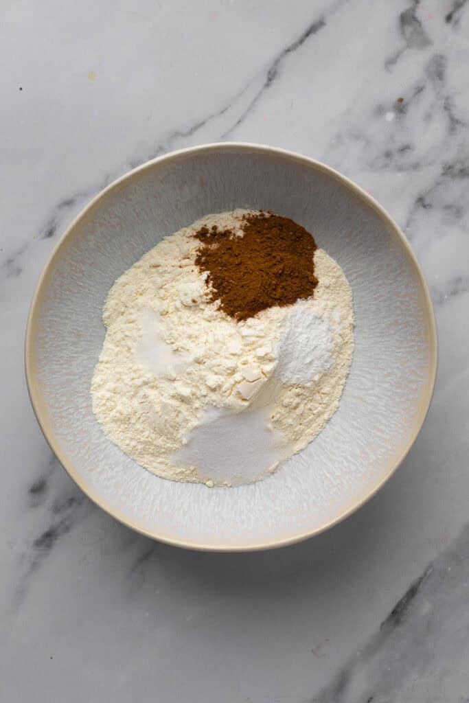 Super Soft Gluten Free Pumpkin Bread dry ingredients in a bowl