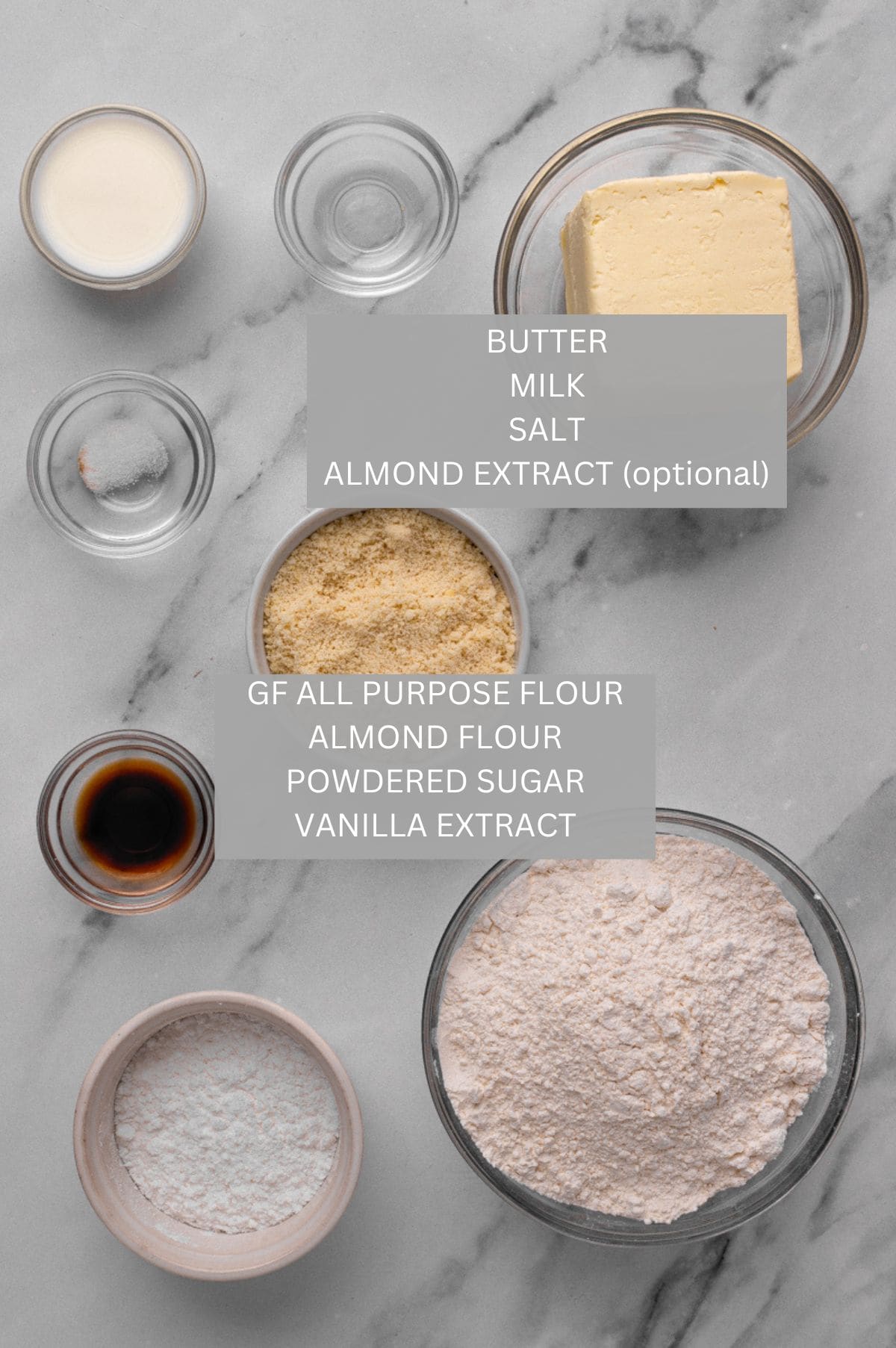 30-Minute Danish Gluten Free Butter Cookies Ingredients