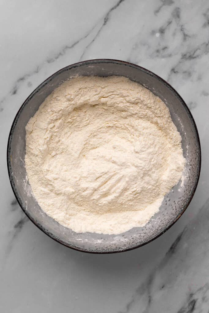 30-Minute Danish Gluten Free Butter Cookies dry ingredients in a bowl